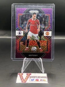 22/23 Panini Chronicles Prizm Premier League - ANTONY PURPLE MOJO #224 Man U - Picture 1 of 3