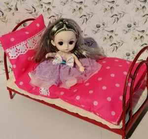 Altes Metallbett für kleine Puppen ca.50er Jahre (14.2.) - Bild 1 von 10