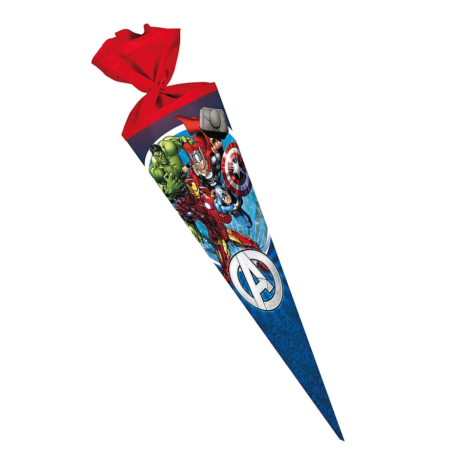Nestler Schultüte Avengers Dschungel 70cm rund Filz Zuckertüte Schulanfang neu