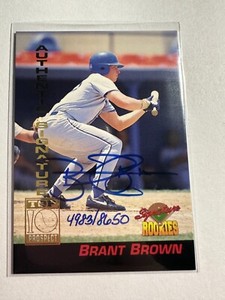 K113,299 - 1994 Signature Rookies Signatures #2 Brant Brown #/8650 Auto