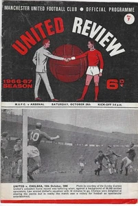 MANCHESTER UNITED V ARSENAL ~ 29 OCTOBER 1966 ~ TOKEN INTACT - Picture 1 of 1