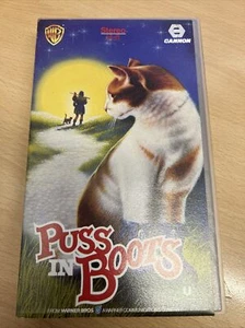 Rare 1987 Puss In Boots VHS Christopher walken live action movie works great Ex - Picture 1 of 6