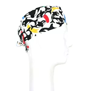 Killer Whale Theme Scrub Hat - Picture 1 of 1