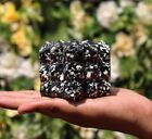 65 mm noir zèbre jaspe 54 pyramides cristal guérison chakra équilibre pierre précieuse cube