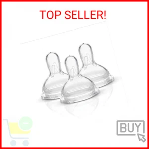 Medela Medium Flow Wide Base Nipple for 4-12 Months (Pack of 3) - Picture 1 of 2