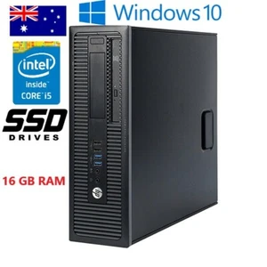 HP PRODESK 600 G1 CORE i5 4TH GEN 8GB, 120GB SSD 500HDD WINDOWS 10 SFF DESKTOP - Picture 1 of 2