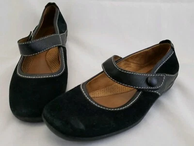 Natural Soul by Naturalizer Women's Mary Janes Black Leather Florie Size 6M - Image 1 of 4