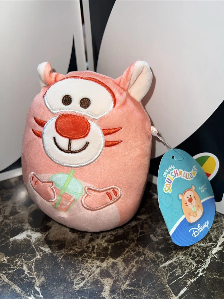 Disney Squishmallows Mystery Squad Series 2 Boba Tea Scented Tigger 6” - Image 1 of 1