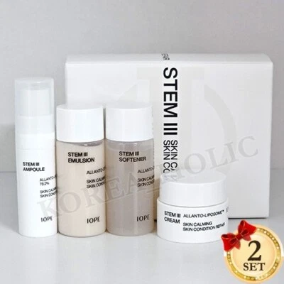 IOPE Stem III Special Kit 4-items x 2EA Softener Ampoule Emulsion Cream K-Beauty - Image 1 of 4