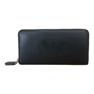 Emporio Armani Portafoglio orizzon logo in traforato 12 CARTE +SPICCI Y3H010 E7E - Imagen 1 de 4