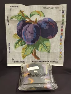 Rare EHRMAN Tapestry PLUMS WOOL Needlepoint Kit KAFFE FASSETT Appletons ENGLAND - Picture 1 of 5