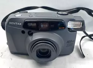 Pentax IQZoom 160 35mm Point & Shoot Film Camera Gray - Picture 1 of 5