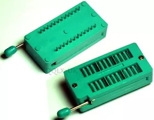 24 PINES UNIVERSAL ZIF PRUEBA DIP IC ZÓCALO para Arduino hágalo usted mismo - VENDEDOR DEL REINO UNIDO - Imagen 1 de 1