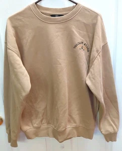 Volcom Stone 1991 Crew Neck Sweatshirt Unisex Size Small Tan Long Sleeves - Bild 1 von 5