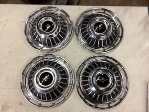 Original Set of (4) 62 63 Chevy Corvair Monza 900 Hub Caps Hubcaps CLEAN - Picture 1 of 13