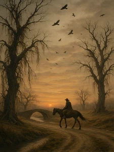 Horse Cowboy Farm Rustic Cattle Cowboy High Quality Canvas/Photo Paper PA103 - Picture 1 of 6