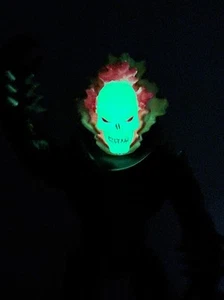 Figura de acción Ghost Rider GID Head Johnny Blaze Brilla en la oscuridad Toy Biz 1995 - Imagen 1 de 7