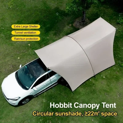 Toldo de carro 8-14P 210D impermeável à prova de vento UV abrigo solar anti-mosquito  - Imagem 1 de 4