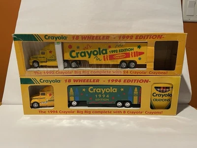 VINTAGE Crayola 18 Wheeler Big Rig 1994 Edition Die Cast Crayons NIB - Image 1 of 4