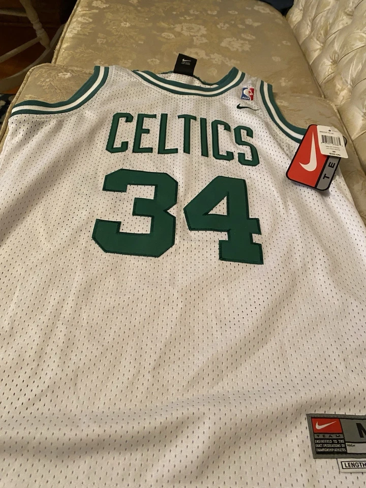 Camiseta deportiva de baloncesto blanca Paul Pierce #34 Nike Boston Celtics Swingman talla mediana Foto 1 de 3