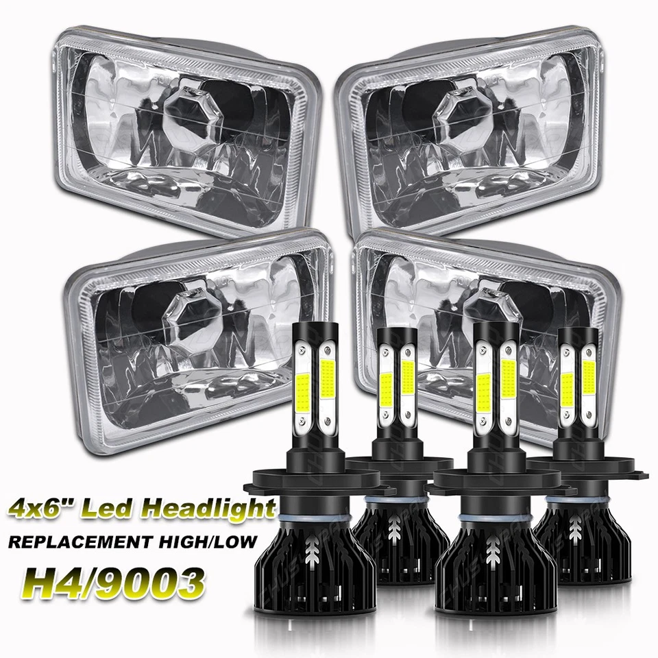 Faros LED 4x6" Fit Pontiac Firebird Trans AM 1977 1978 1979 1980 1981 4 un. Foto 1 de 4