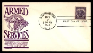 Mayfairstamps US FDC Those Who Served Emblem Armed Service First Day Cover aat_1 - Picture 1 of 2