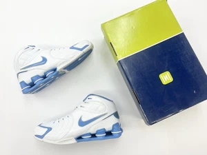 Vintage 2005 Nike Shox Vince Carter 5 weiß Universitätsblau Größe 10 Herren Schuhe - Bild 1 von 8