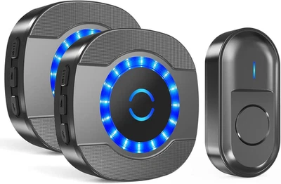 Campanello Senza Fili Da Esterno, Impermeabile per Esterni, 300M Operativo a Gra - Immagine 1 di 4