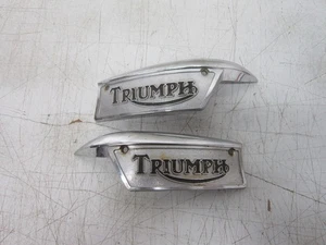 1970 Triumph TR25W 250 Trophy OEM Gas Tank Emblems - Picture 1 of 9