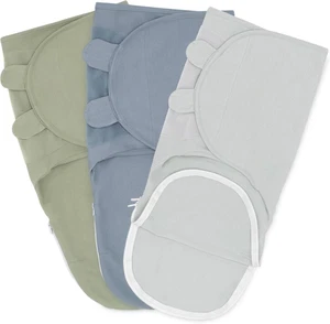 Easy Swaddle Decke mit Reißverschluss, 3er Pack, 100% Baumwolle Halstuch, groß 3-6 Monate - Bild 1 von 12