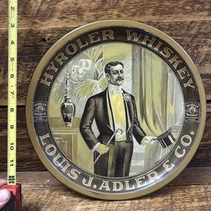 Hyroler Whiskey 12" Serviertablett - Louis J. Adler & Co., Pittsburg, PA rar - Bild 1 von 12