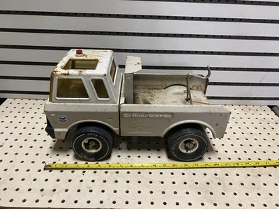 Vintage Tonka Chevron Tow Truck 24 Hour Service - Image 1 of 4