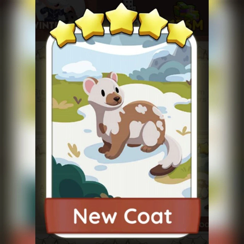 1 x New Coat (⭐⭐⭐⭐⭐) Set - 20 - Mono_poly_ Go sticker (Fast sending) - Image 1 of 1