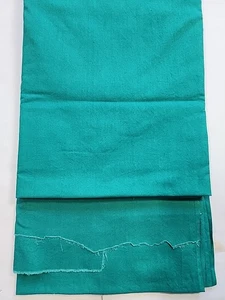 Sea Green Teal Green Cotton Sewing Craft Fabric 34.5" Wide x 143" Vtg 3.9 Yards  - Picture 1 of 15