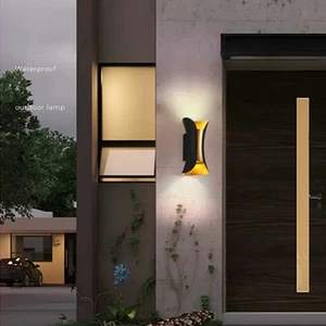 Modern LED Up Down Wall Light Sconce Lamp Fixture Outdoor Indoor Waterproof 12W - Picture 1 of 12
