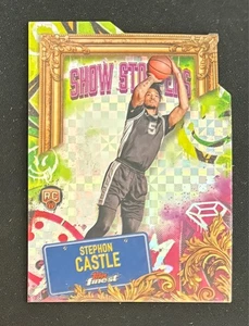 2024-25 Topps Finest Stephon Castle Show Stoppers Troquelado Novato X-Fractor - Imagen 1 de 2