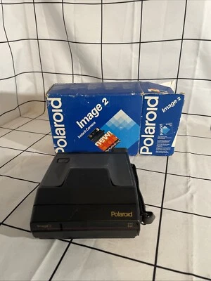 Fotocamera retrò pellicola istantanea Polaroid Image 2 fotocamera. Venduto come visto e piaciuto non testato con scatola - Immagine 1 di 4