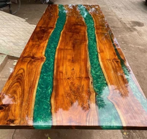 108" x 48" Epoxy Dining Table Top Elegance Home Modern Decor - Picture 1 of 8