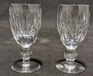 2 WATERFORD - Acid Signed - Crystal Sherry Glasses - Maureen - Picture 1 of 3