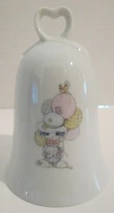 Enesco Precious Moments 1985 Samuel J Butcher Clown Holding Balloons Bell - Picture 1 of 8