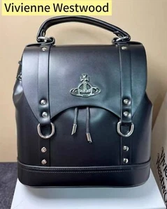 Vivienne Westwood Leather Small Backpack Black 26x25x11cm - Picture 1 of 10
