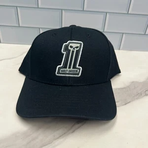 Harley Davidson Willie G Skull 1 One Fitted Size L/XL Baseball Cap Hat Las Vegas - Picture 1 of 9