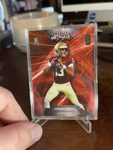 Wild Card American Metallix Jordan Travis Red Lazer 2023 - Imagen 1 de 3