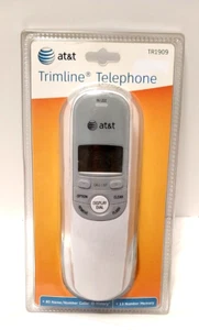 White Corded Phone Caller ID Home Office Desk Wall Mount Landline Telephone - Picture 1 of 5