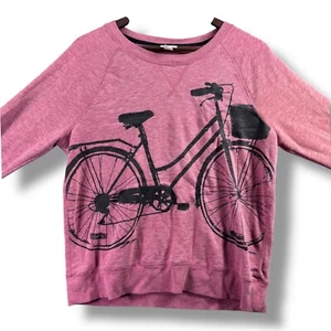 Mossimo Women's Sweatshirt Top Large L Pink Crew Neck Long Sleeve Lightweight - Picture 1 of 8
