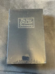 The New English Dictionary BLUE Faux Book Safe Metal Safe with Lock & Key-NEW! - Picture 1 of 6