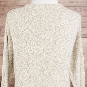 VINTAGE 417 BY VAN HEUSEN BAUMWOLLE HERGESTELLT IN DEN USA BEIGE PULLOVER SWEATER HERREN GRÖSSE L - Bild 1 von 7