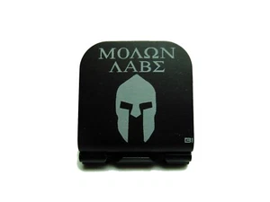 Casco Molan Labe Cara Sobre Espartano Grabado con Láser Aluminio Sombrero Clip Brim-it - Imagen 1 de 9
