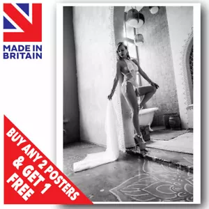 Sexy Dama Moda Póster Estampado Arte Erótico Niña Desnuda Mujeres Lencería Boudoir Piernas - Imagen 1 de 2