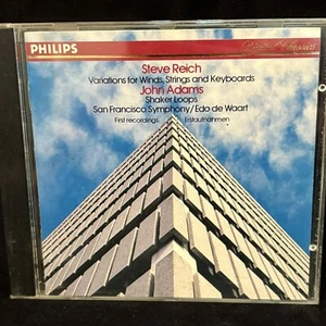 STEVE REICH & JOHN ADAMS Shaker - De Waart, San Francisco - PHILIPS CD germany - Picture 1 of 3